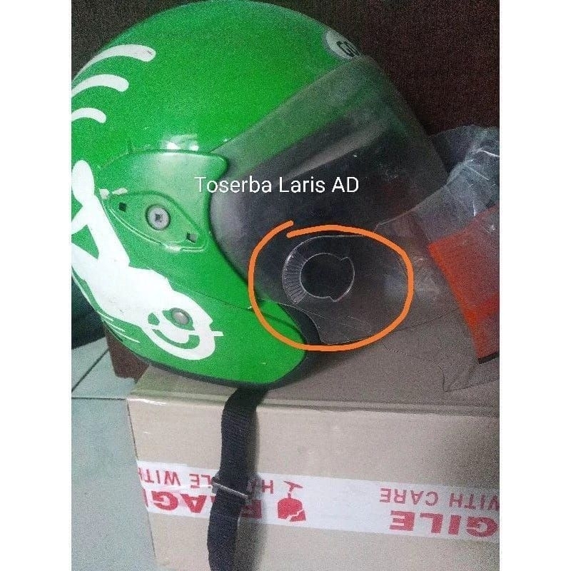 Kaca helm grabe / kaca helm ojol