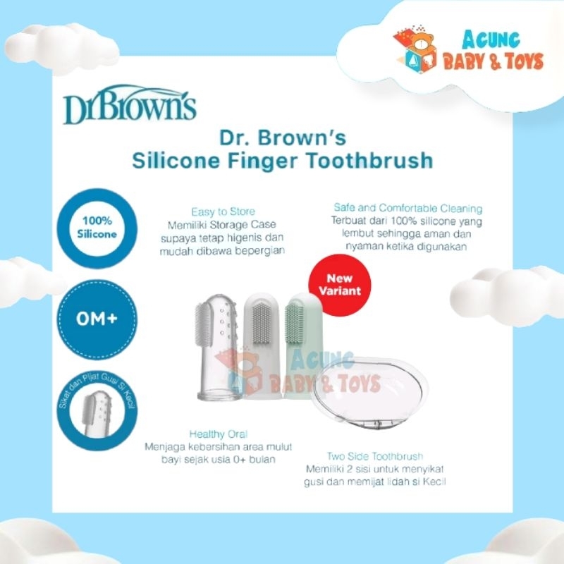 Dr.Brown's silicone finger toothbrush