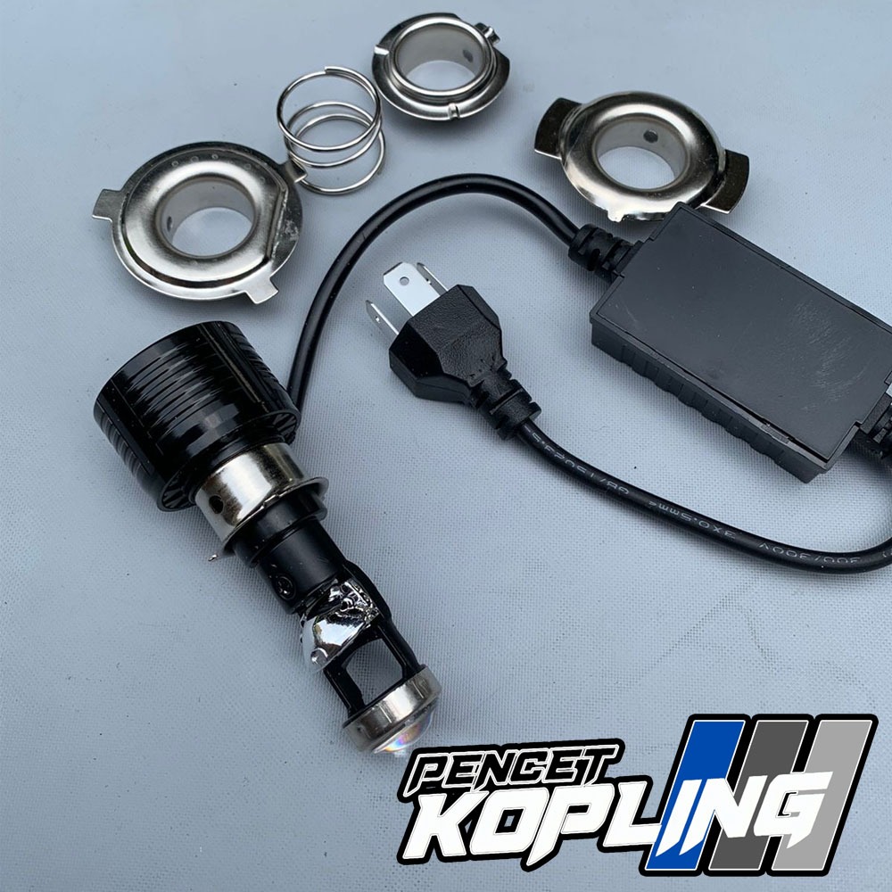 LED HEADLAMP DC LENS MINI (Putih x Putih)