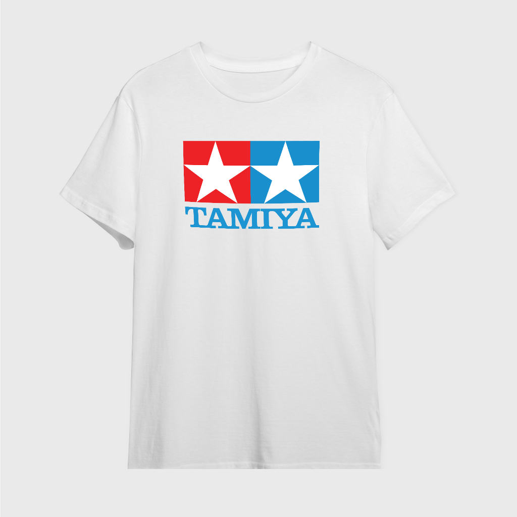 Tshirt Kaos Pria TAMIYA Putih Combed 30s