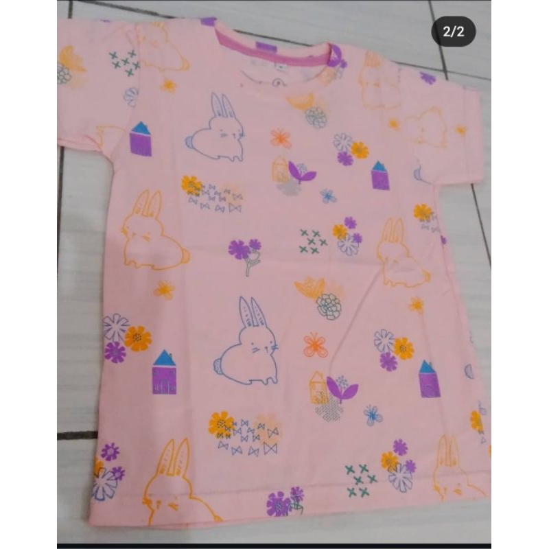 PRINTED TEE KELINCI SIZE 8