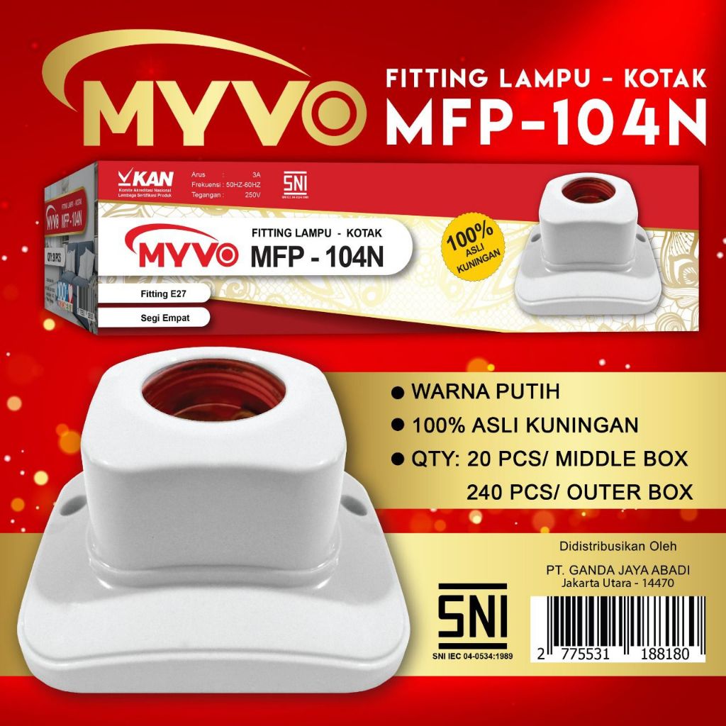 Myvo Fitting Lampu Plafon