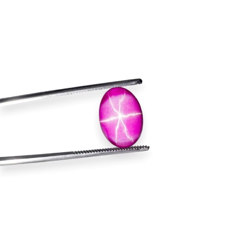 8.95 Ct. AAA+ Created Reddish Pink Star Ruby Burma Gemstone