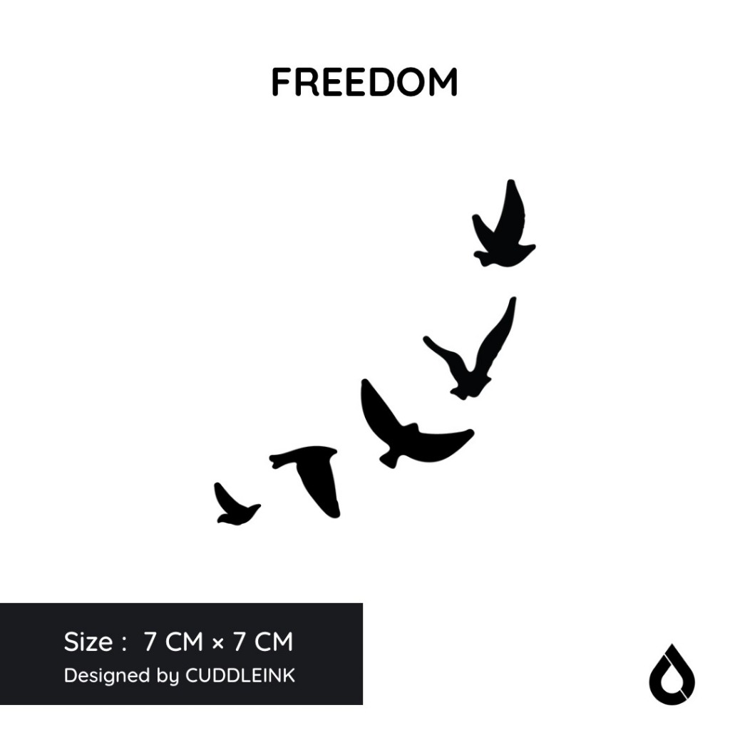 "Freedom" CUDDLEINK Matte Ink Tattoo