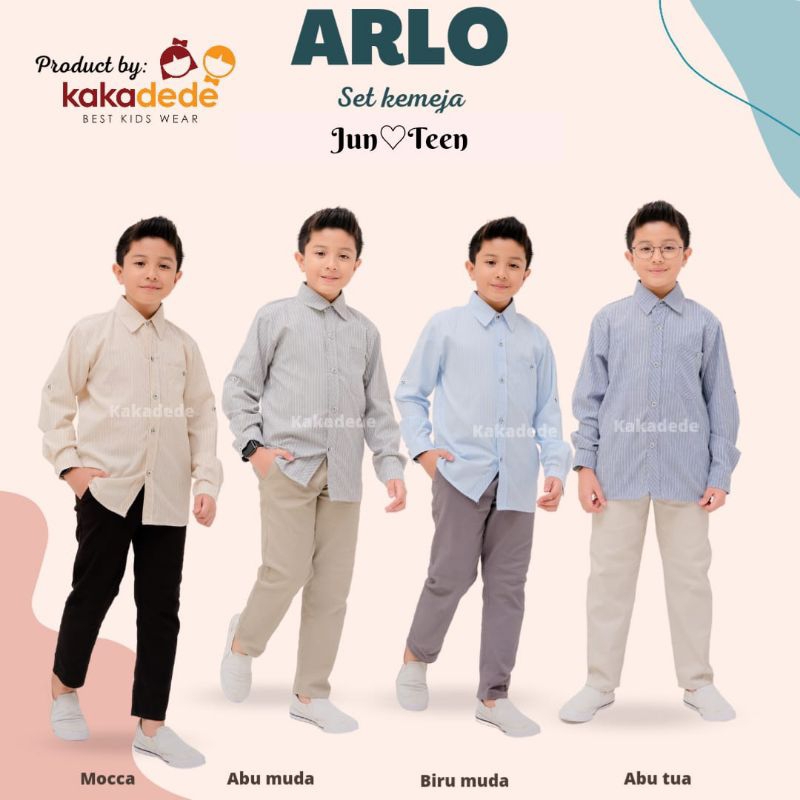 set kemeja arlo kakadede