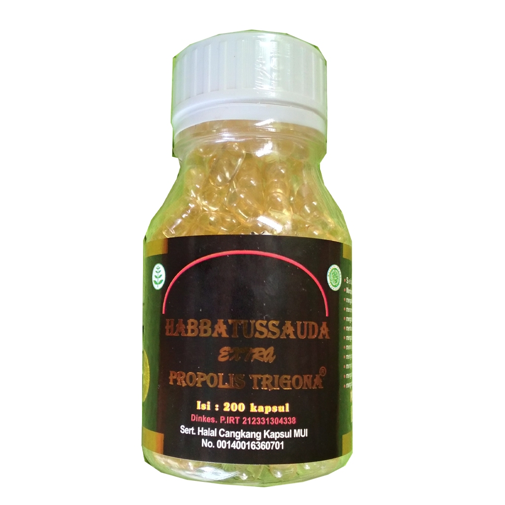 Habbatussauda UMS 200 kapsul extra Propolis Trigona
