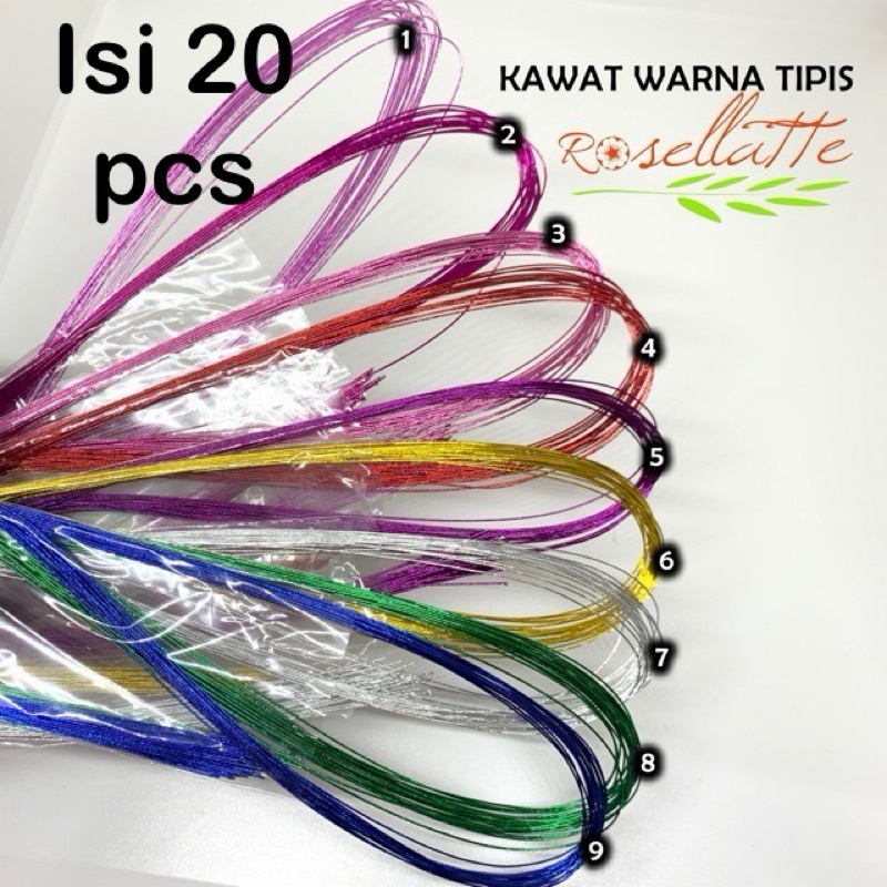 ROLL KAWAT BUNGA STOCKING WARNA WARNI