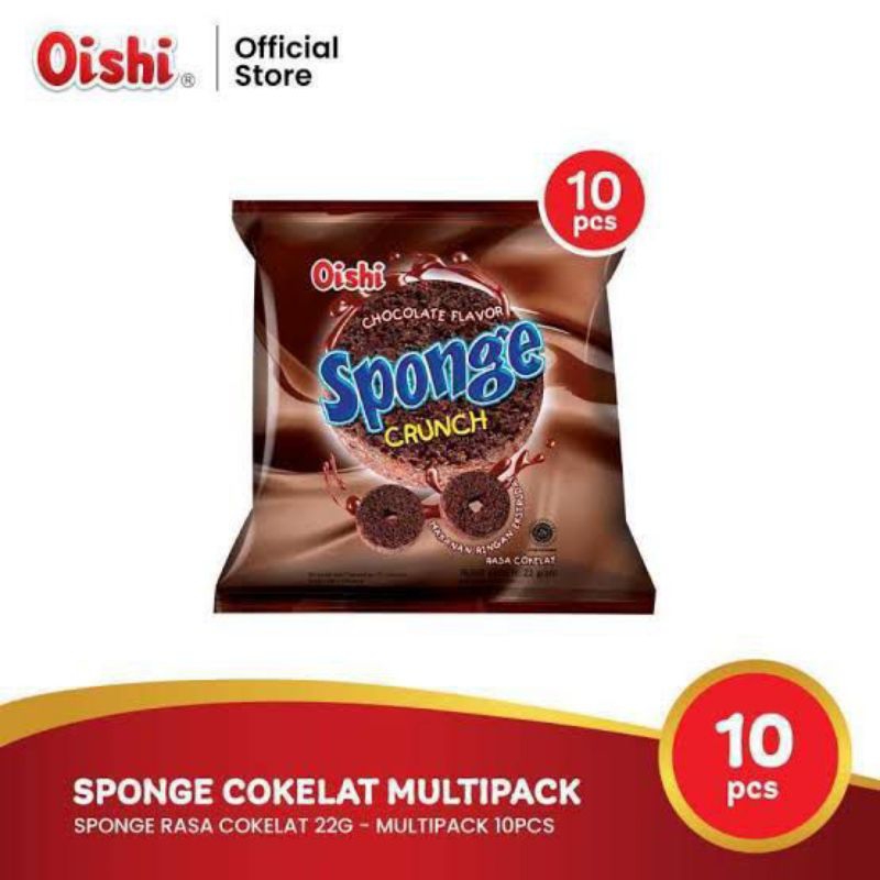 Sponge crunch chocolate @22gr ( 1 karton )
