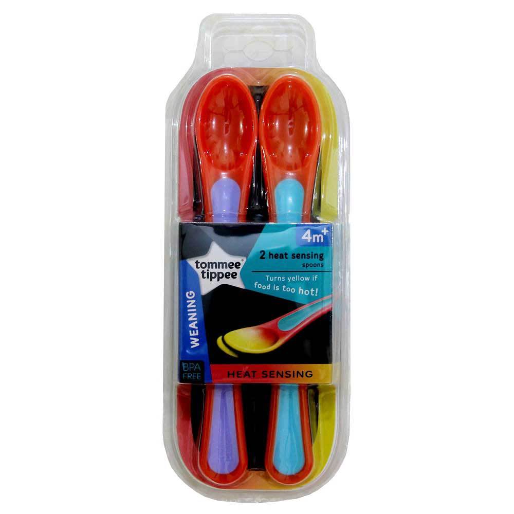 Tommee Tippee 2 Heat Sensing Spoon isi: 2pc/ Sendok sensor
