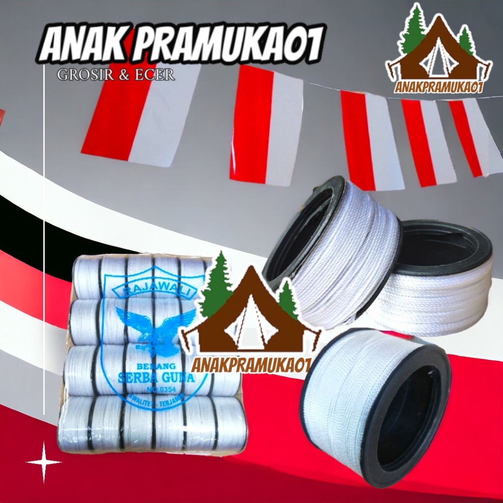 Benang nilon / tali bendera plastik
