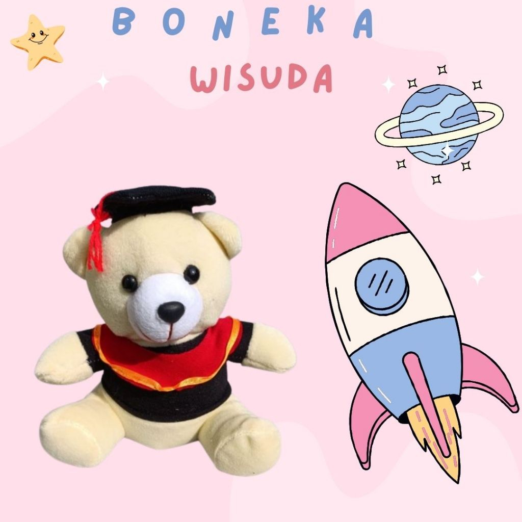 HANABI- boneka wisuda teddy bear