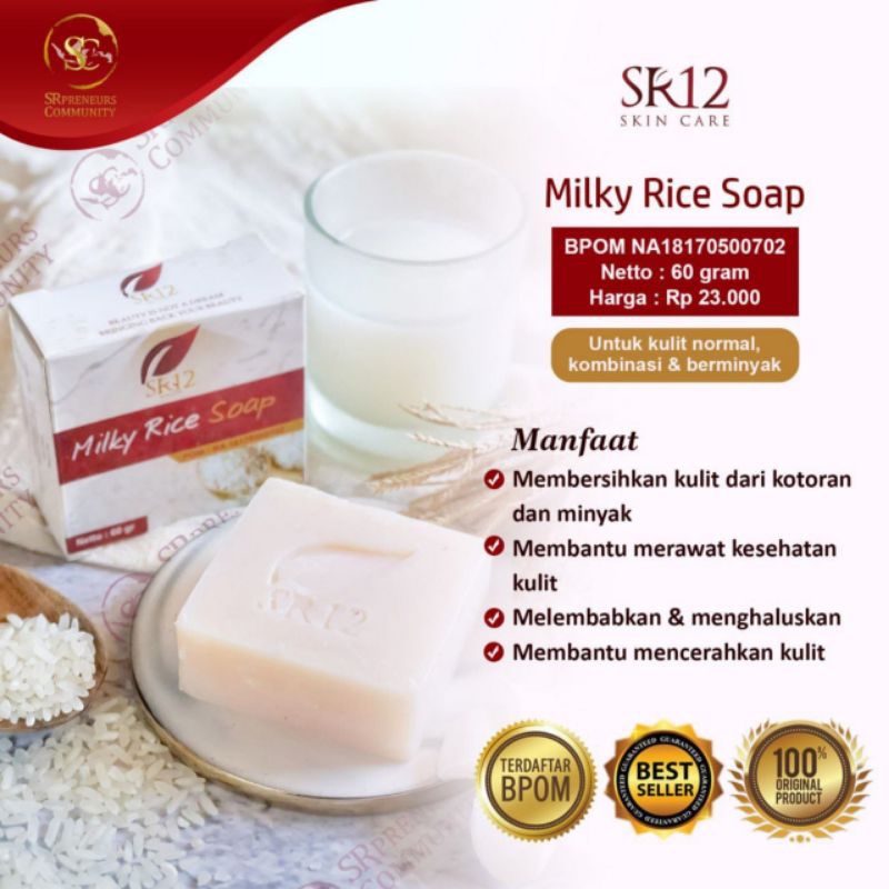 milky rice soap sr12