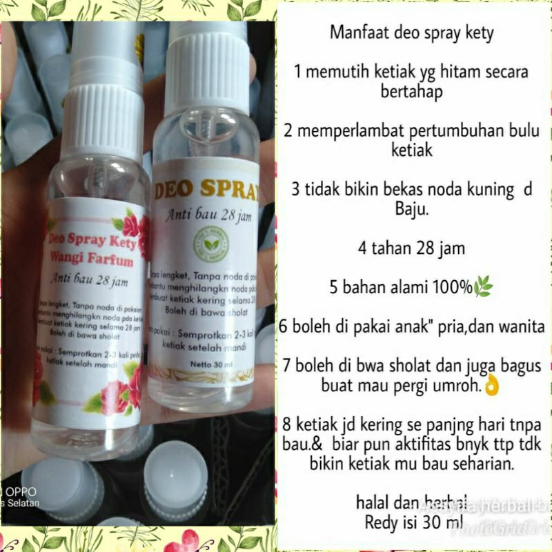 DEO SPRAY KETY 30ML ,DEODORANT SPRAY