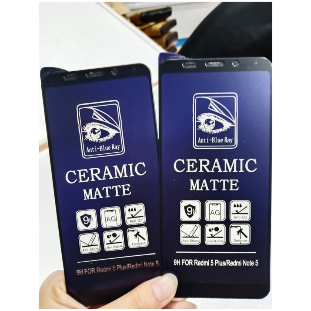 Redmi 5 Plus 5+ Note 5 Pro Ceramic Matte Anti Blue Ray Screen Guard -UnclePatrick