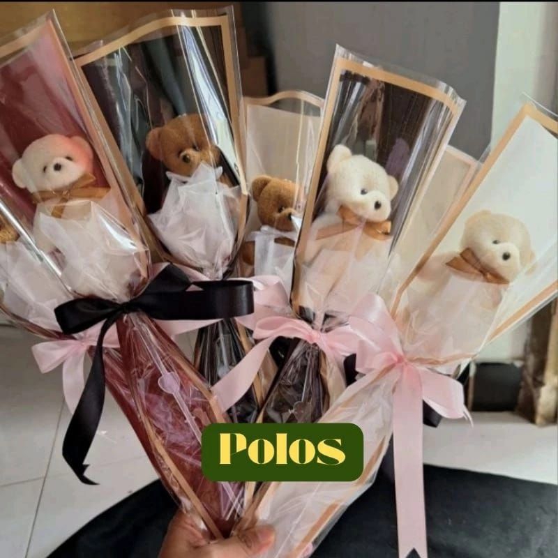 buket boneka single