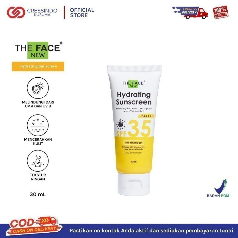 The Face Hydrating Sunscreen UVA UVB Spf 35