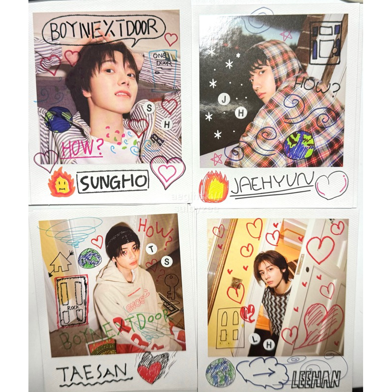 [READY] BOYNEXTDOOR ‘HOW’ STICKER VERSION INCLUSIONS ONLY (BACA DESCRIPTION BOX BEFORE CO)