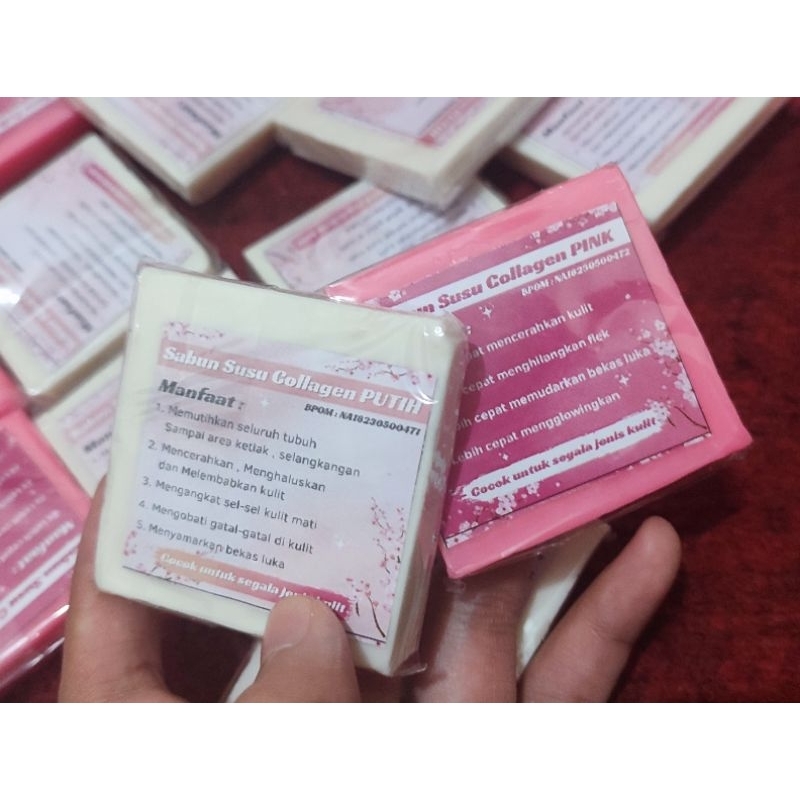 Sabun Susu Collagen Pink Putih