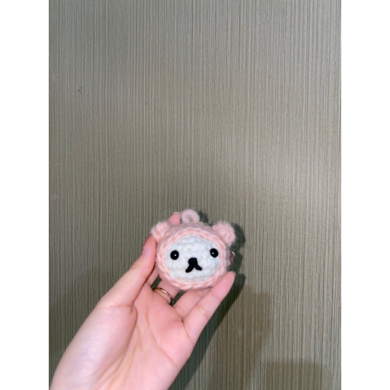 Boneka Crochet Bear Pink