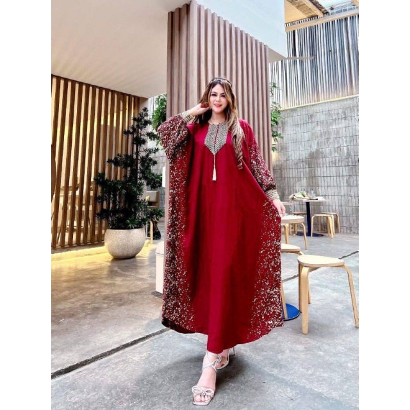 gamis kaftan renda gamis kaftan jumbo