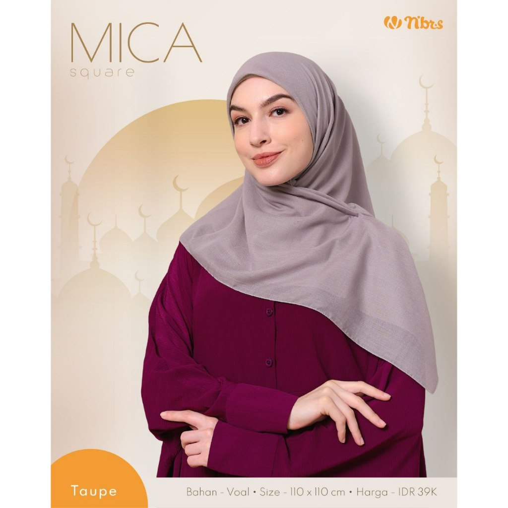 MICA SQUARE - TAUPE