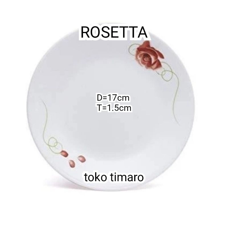 CORELLE ROSETTA BREAD AND BUTTER PLATE 17CM