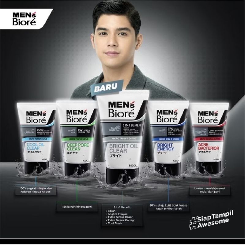 mens bright oil clear 100gr dan 40 gr