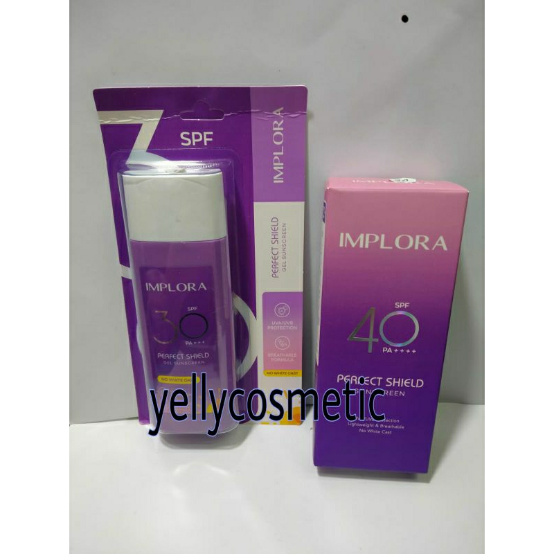 Cod Implora Perfact shield Sunscren Spf 30pa+++/spf 50pa+++
