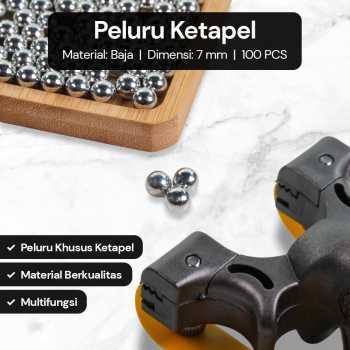 Peluru Ketapel 100PCS 7mm