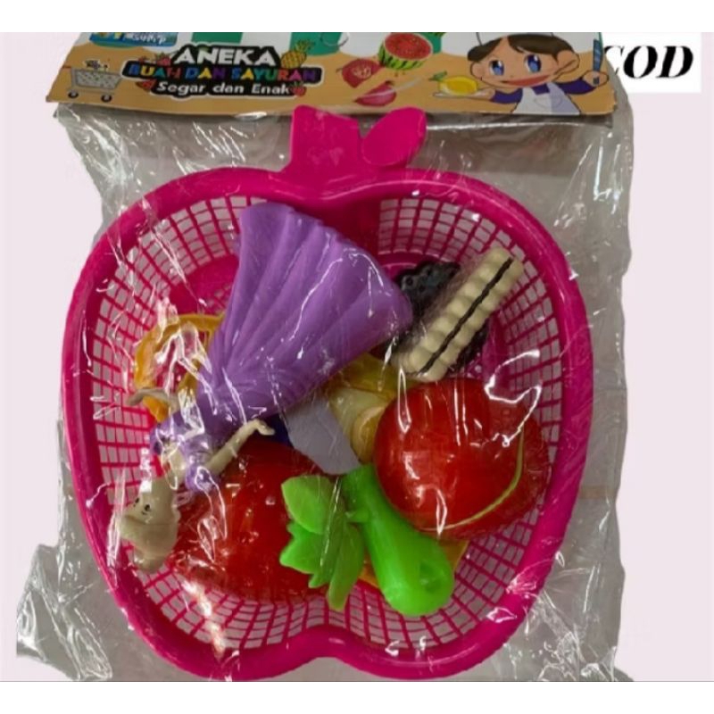 Bisa COD! Mainan set buah lengkap