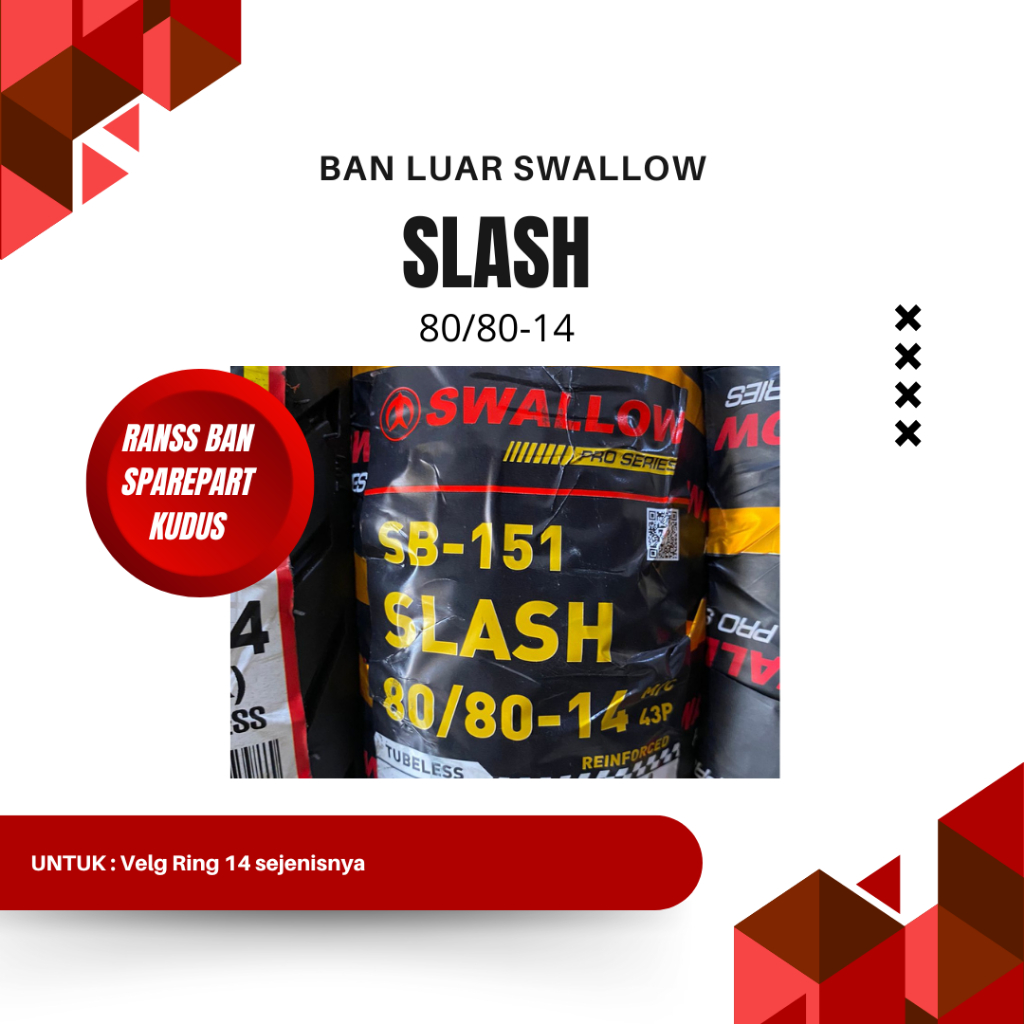 ban luar SWALLOW SLASH 80/80-14