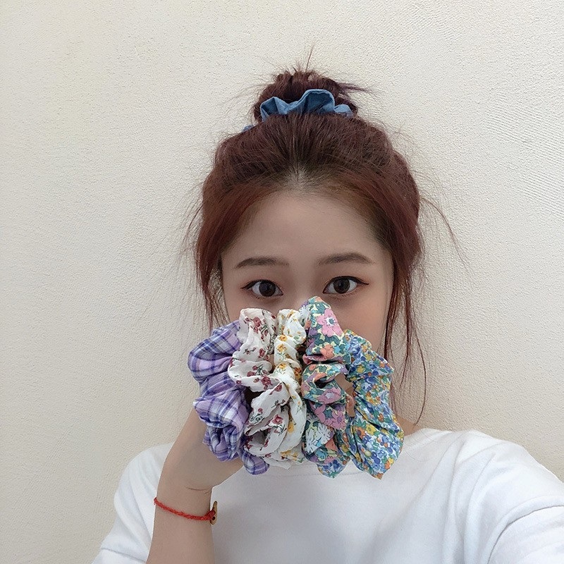 SCRUNCHIE IKAT RAMBUT MOTIF RANDOM