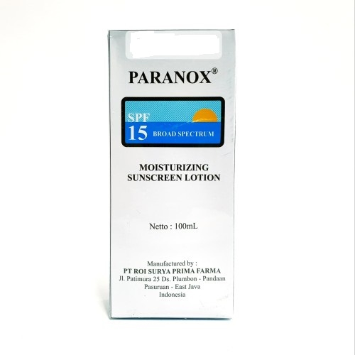 Paranox Moisturizing Sunscreen Lotion Spf 15 100ml