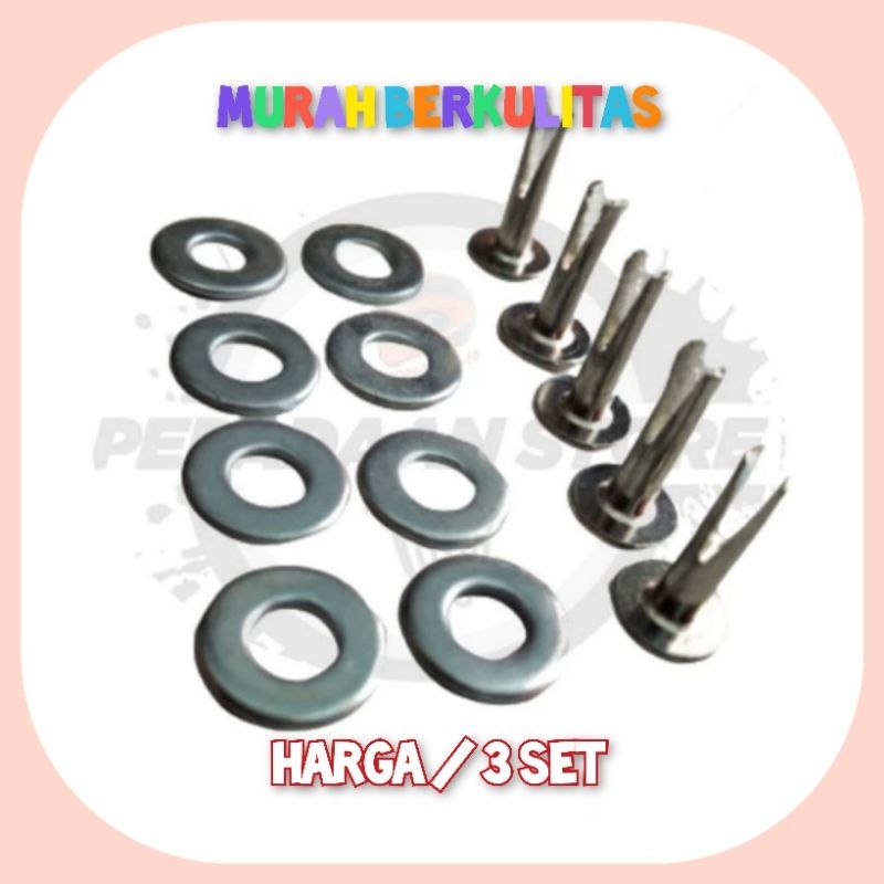 paku belah + ring isi 3 set