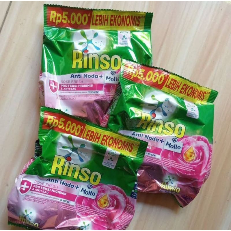 Rinso dan Soklin isi 3pcs
