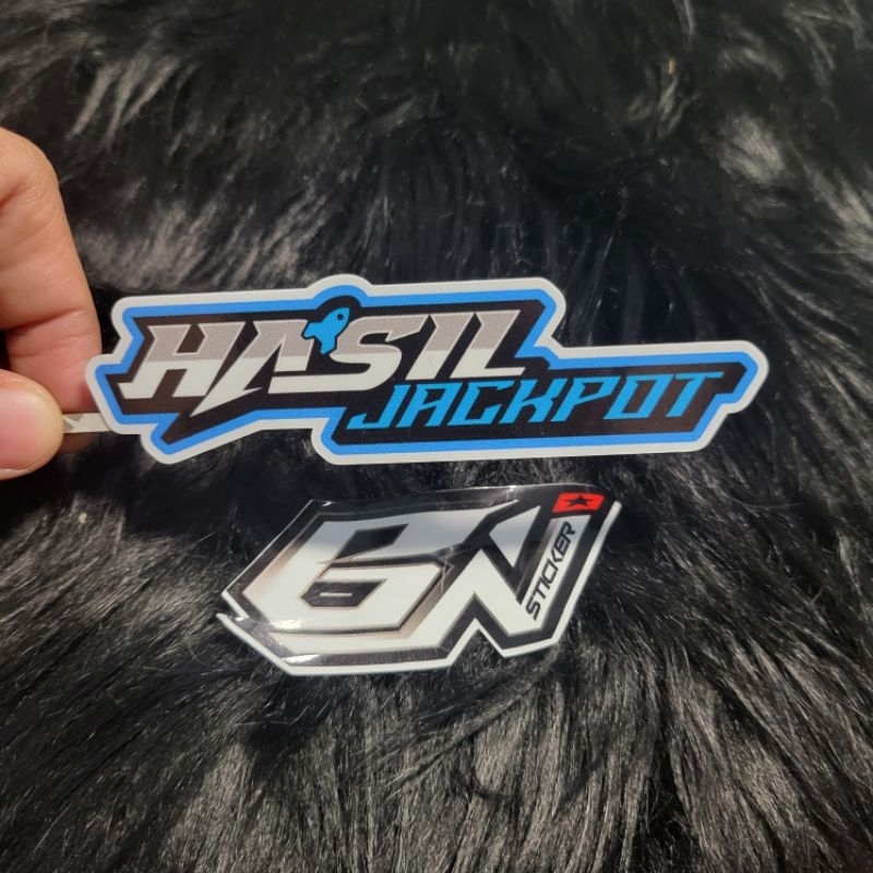sticker kata2 Hasil jackpot