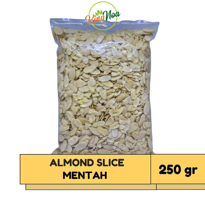 ALMOND SLICE MENTAH 250gr