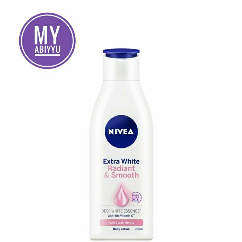Nivea extra white radiance & smooth 200ml