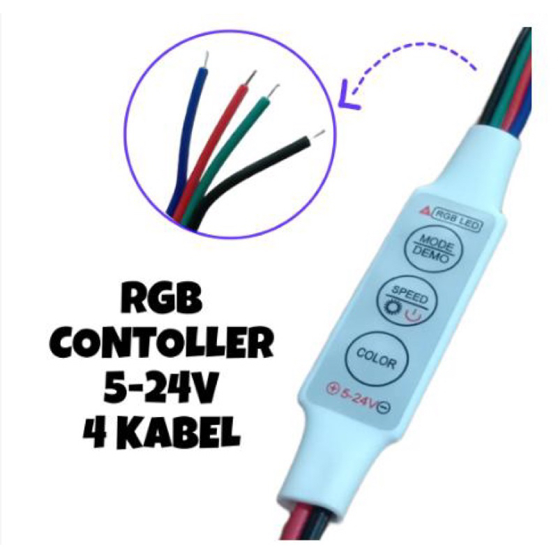 Otomatis controller lampu led rgb RGB controller Mini Dimmer