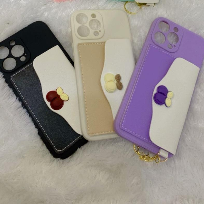 [LMD IPHONE 14] CASE DOMPET MACARON TIMBUL FOR ALL TYPE