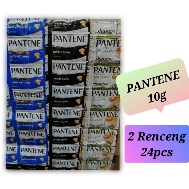 Pantene Shampoo saset 10ml 2Renceng
