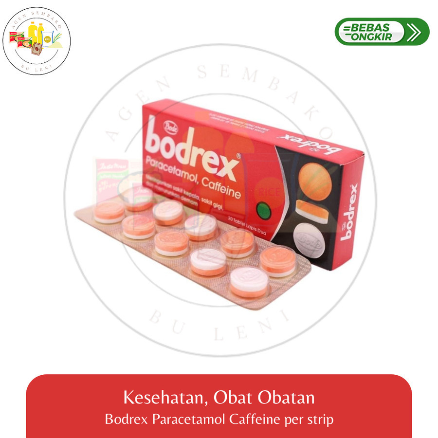 Bodrex Paracetamol Caffeine per strip