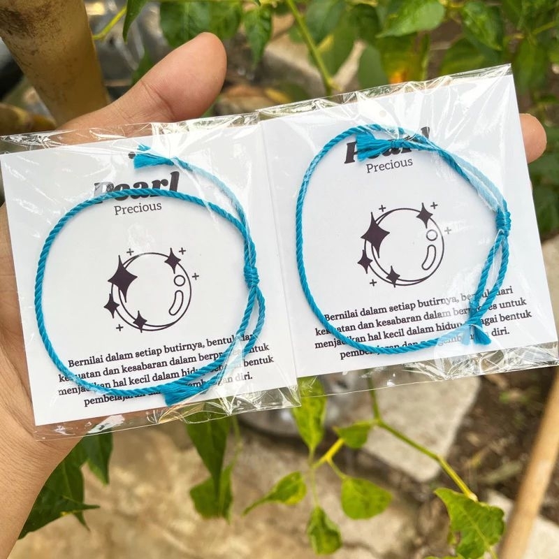 GELANG SERUT BASIC BIRU TUA POLOSAN