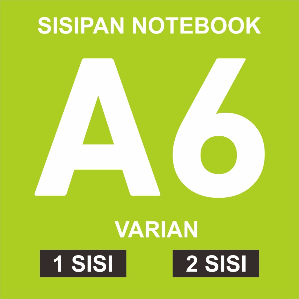 Sisipan Notebook A6