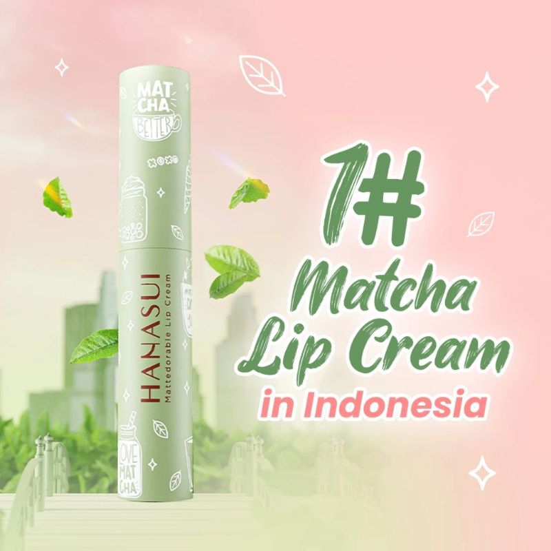 Hanasui matte dorebel lipc ream matcha editio