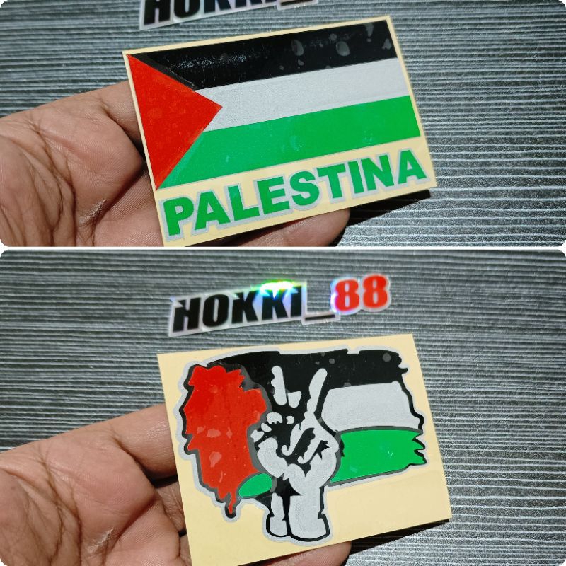 STIKER BENDERA PALESTINA CUTTING