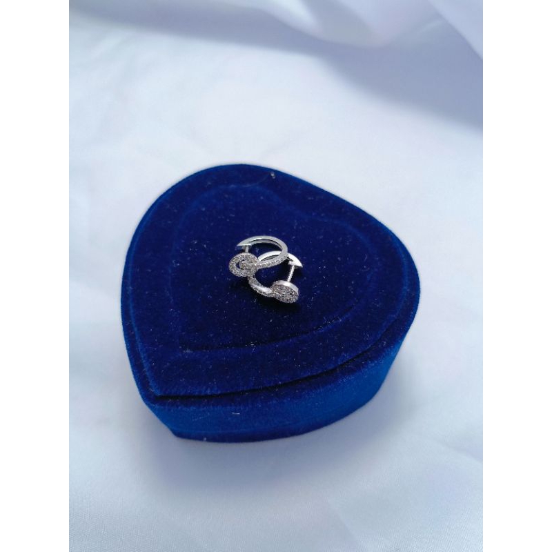Anting jepit model u permata ctr