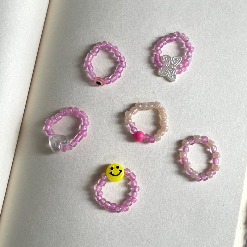 Pinkie Ring Beads | Cincin manik