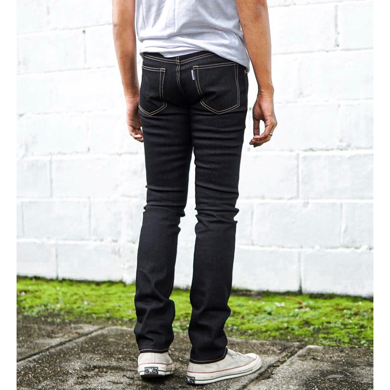 AERO BLACK - stretch denim