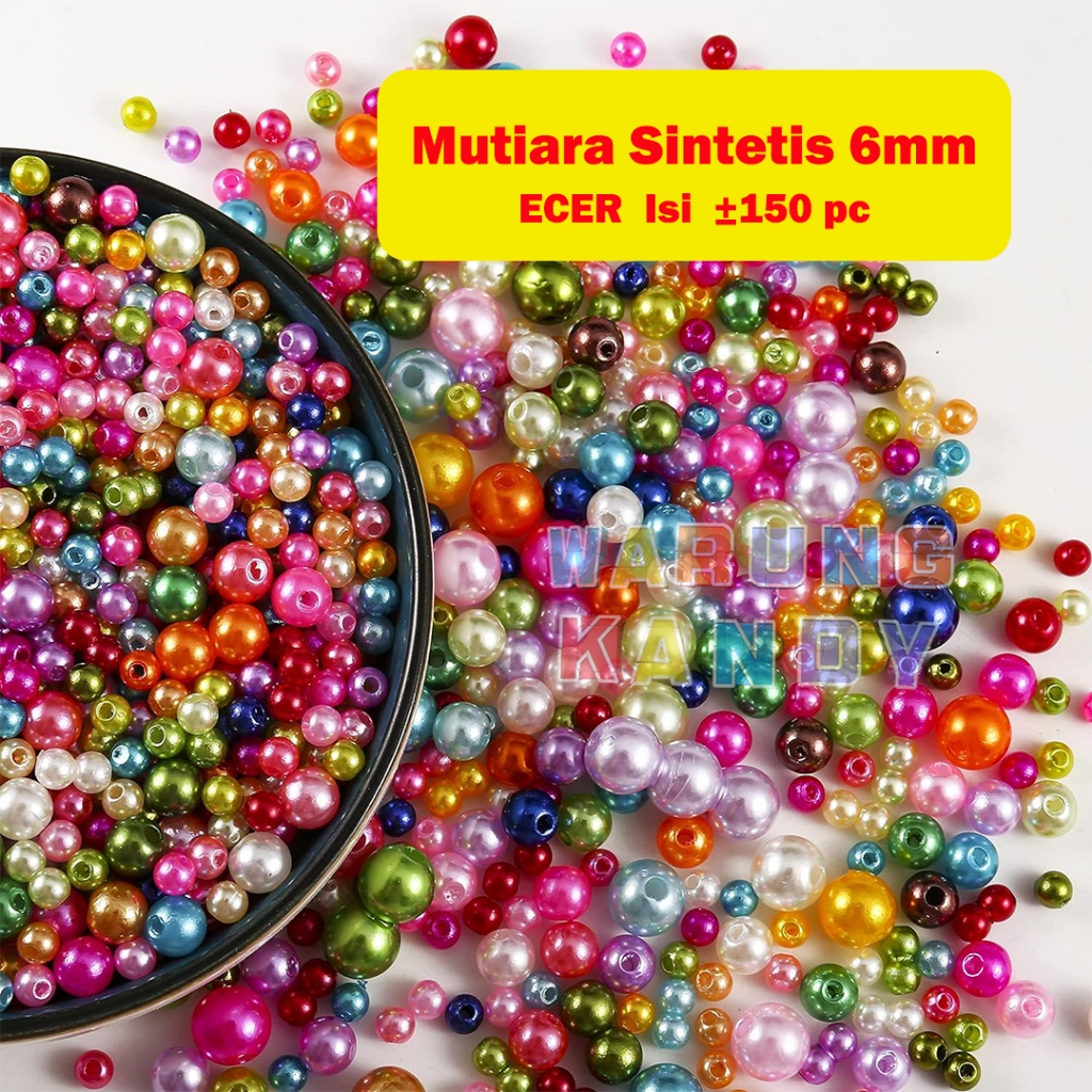 Mutiara Sintetis 6mm ECER